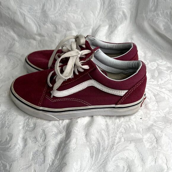 VANS Old Skool Lace Up Sneakers Fuchsia Women 5.5 Men 4 - Picture 3 of 9